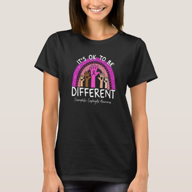 T-shirt It's Ok To Be Different Eosinophilic Esophagitis A (Devant)