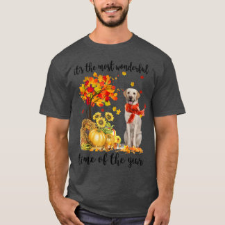 T-shirt It's The Most Wonderful Autumn Time Labrador Pumpk
