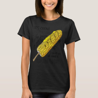 T-shirt Itu2019s Corn Une Grosse Pompe Avec Des Boutons Il