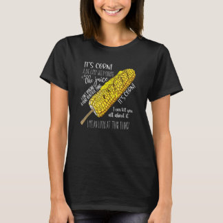 T-shirt Itu2019s maïs une grosse boule avec des boutons il