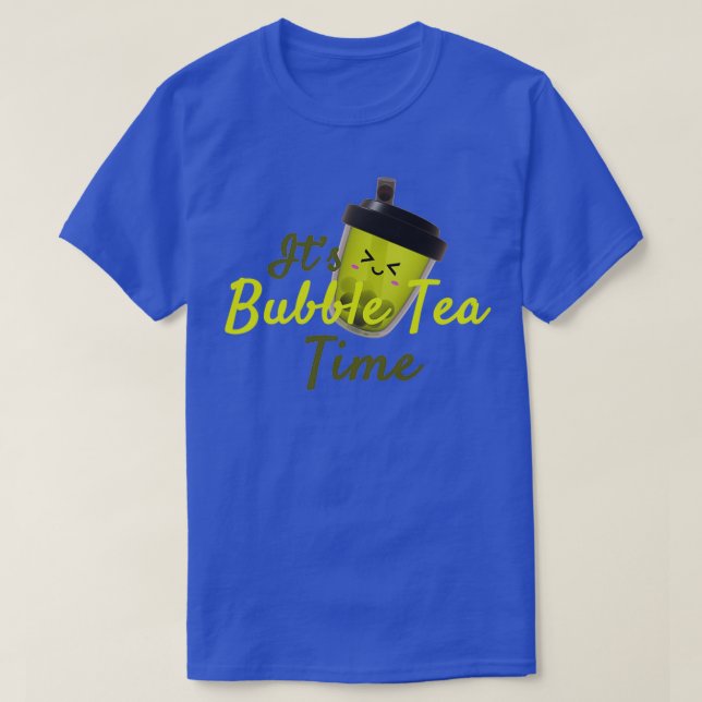 T-shirt Itx27s bubble tea time Matcha édition (Design devant)