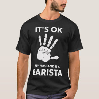 T-shirt ITx27S OK MON MARI EST UN BARISTA