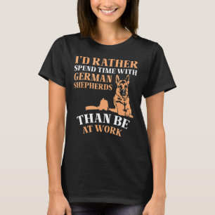 T-shirt Iu2019d plutôt passer du temps avec les bergers al