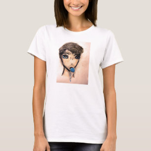 T-shirt Ivan et le snowcone bleu de framboise