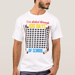 T-shirt Ive Patiné Pendant 100 Jours D'Étudiants De Hockey