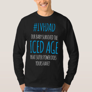 T-shirt Ivf Survivor Warrior Papa Ice Transfer Day Inferti
