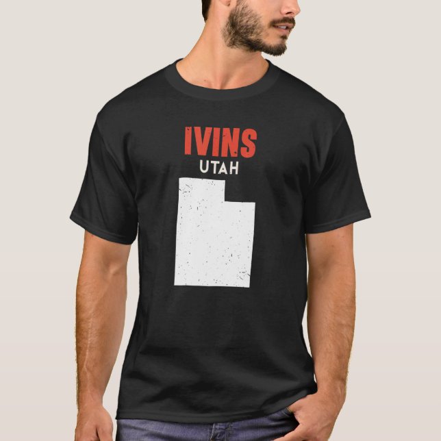 T-shirt Ivins Utah USA State America Travel Utahan (Devant)