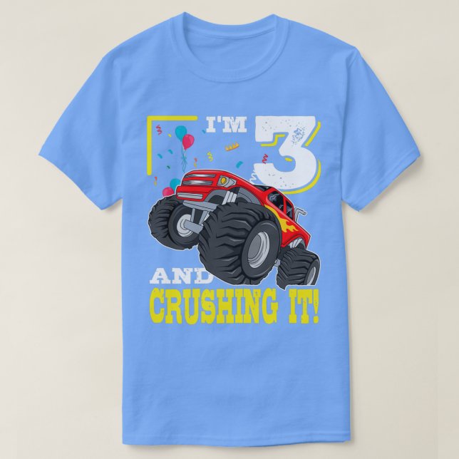 T-shirt Ix27m 3 Et Le Concastrant Monster Truck 3e Anniver (Design devant)