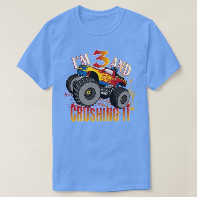 T-shirt Ix27m 3 Et Le Croiser 3ème Anniversaire Monstre En (Design devant)