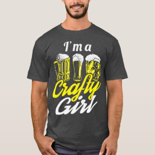 T-shirt Ix27m A Crafty Girl Craft Bière Maison Brassage T