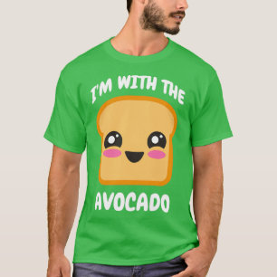 T-shirt Ix27m Avec L'Avocado Toast Cute Girl Guacamole