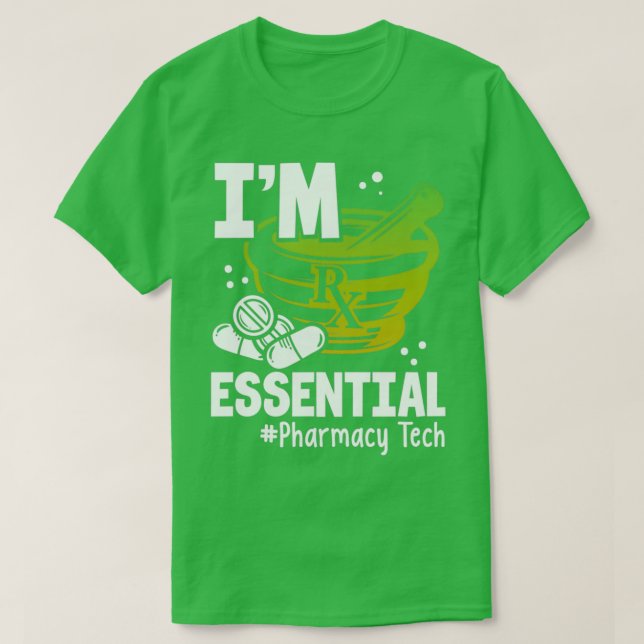 T-shirt Ix27m technicien en pharmacie essentielle Technici (Design devant)