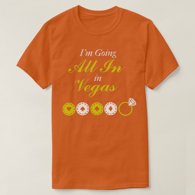 T-shirt Ix27M Tout À Vegas Mariage (Design devant)