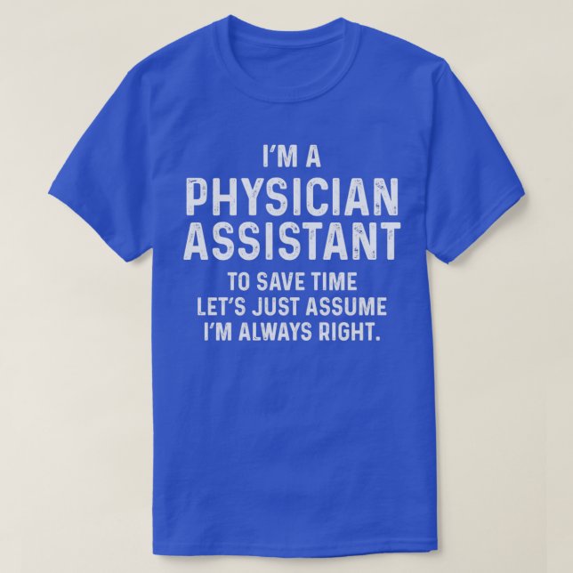 T-shirt Ix27m un médecin assistant pour gagner du temps le (Design devant)