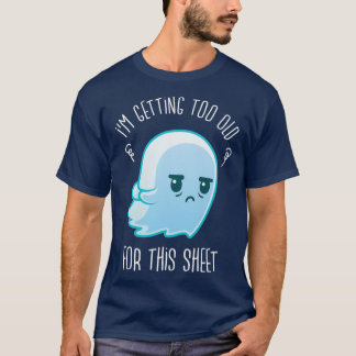 T-shirt Ix27m Vieillir Trop Pour Cette Feuille Halloween G
