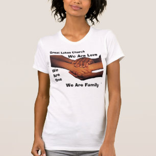 T-shirt j0227529White, église de Great Lakes, nous sommes