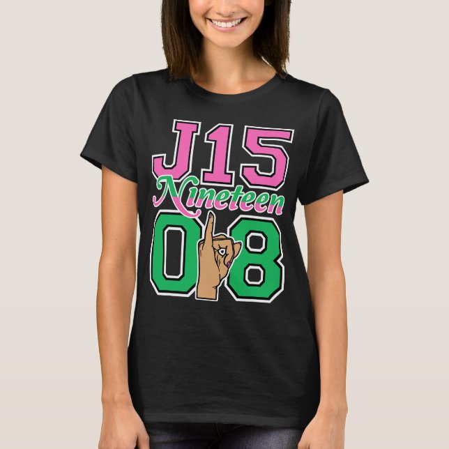 T-shirt J15 Neuf 08 Fête du Fondateur AKA Femme Signe main (Devant)