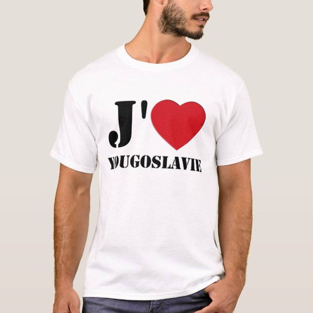 T-SHIRT J.AIME YOUGOSLAVIE 3D (Devant)