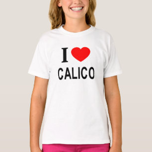 T-SHIRT J' ❤️ CALICO J'AIME CALICO JE ❤️ CALICO