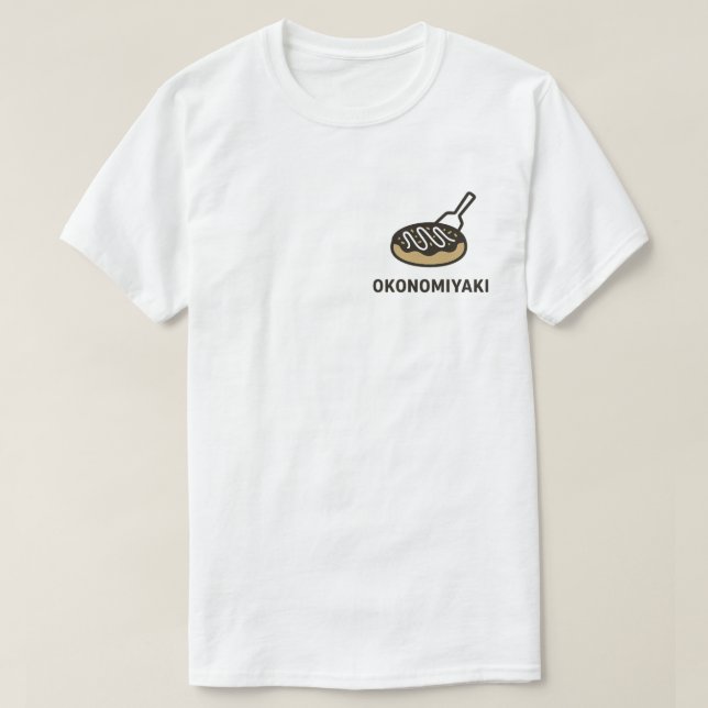 T-shirt j.food Cute Okonomiyaki Illustration (Design devant)