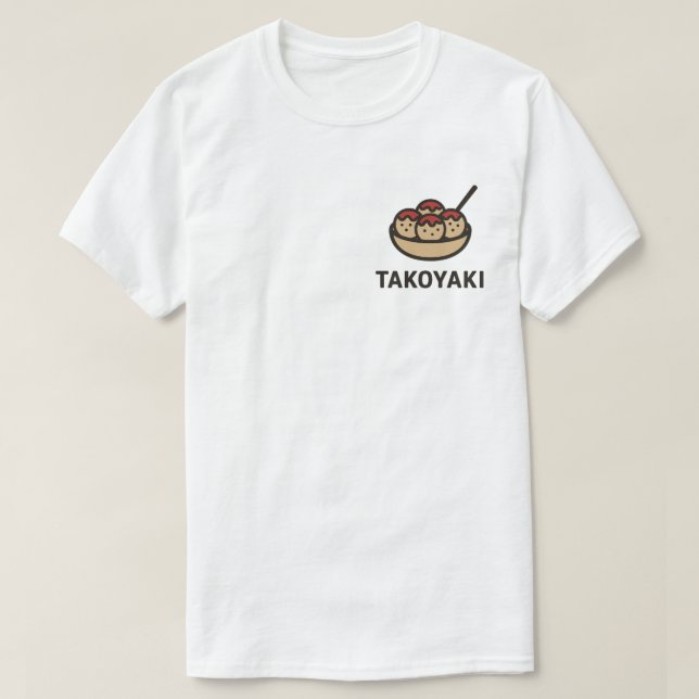 T-shirt j.food Kawaii Takoyaki Delight (Design devant)
