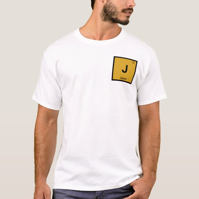 T-shirt J - Jason Argonauts Chimie Tableau périodique Grec (Devant)