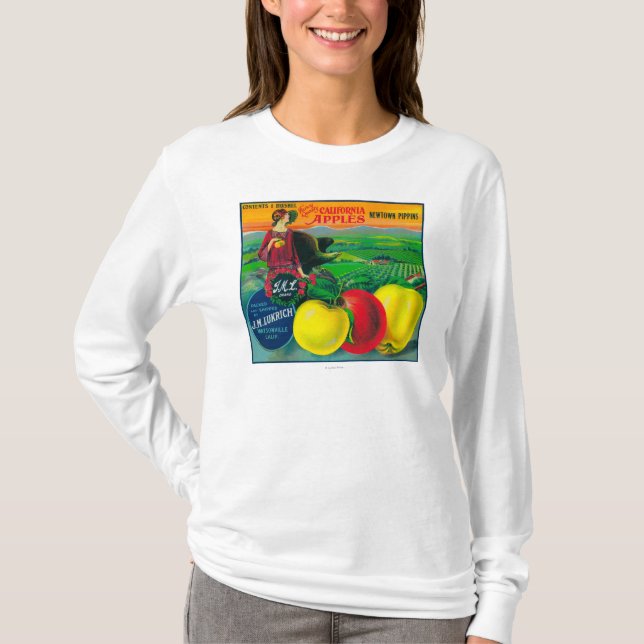 T-shirt J.M.L. Caisse LabelWatsonville, CA d'Apple (Devant)