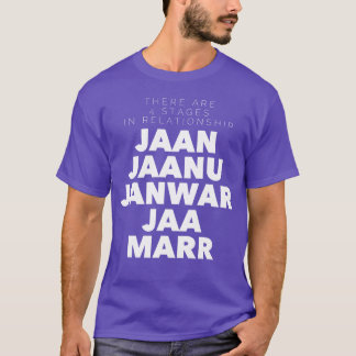 T-shirt Jaan jaanu janwar 70s drôle