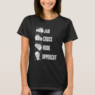 T-shirt Jab Croix Crochet Uppercut Coach de Kickboxing Box
