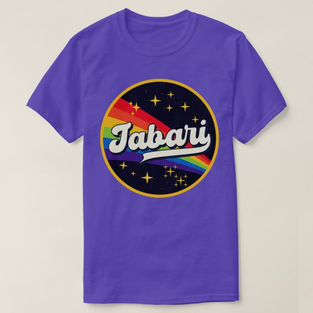 T-shirt Jabari Arc En Arc En Arc Dans L'Espace Style Vinta (Design devant)