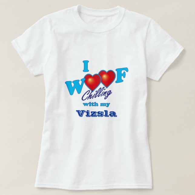T-shirt J'aboie Vizsla (Design devant)