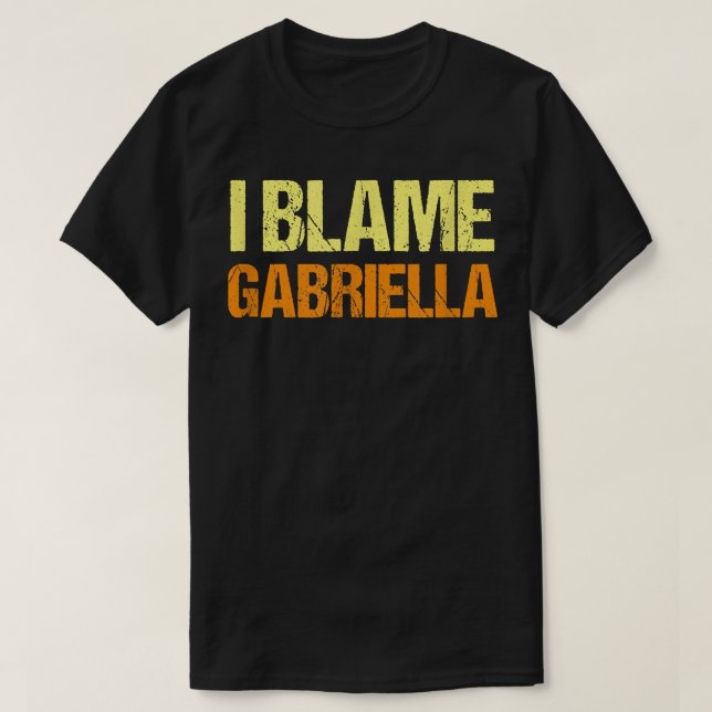T-shirt J'accuse Gabriella Funny Friends Humour Buddy Sais (Design devant)