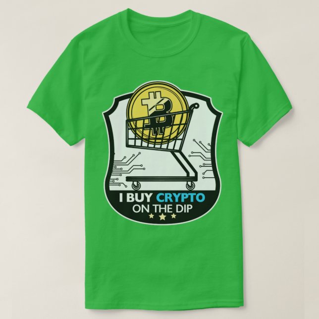 T-shirt J'achète Crypto sur le creux (Design devant)