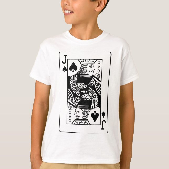 T-shirt Jack Du Costume De Pique Vêtements Halloween Deck (Devant)