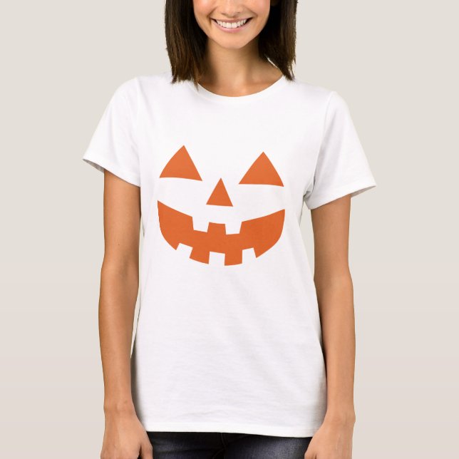 T-shirt Jack-o'-lantern Citrouille Halloween (Devant)