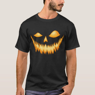 T-shirt Jack-o'-lantern dans l'obscurité avec une grimace