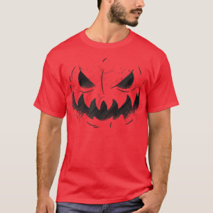 T-shirt Jack-o'-lantern Face Citrouille Eyelashes Hallowee