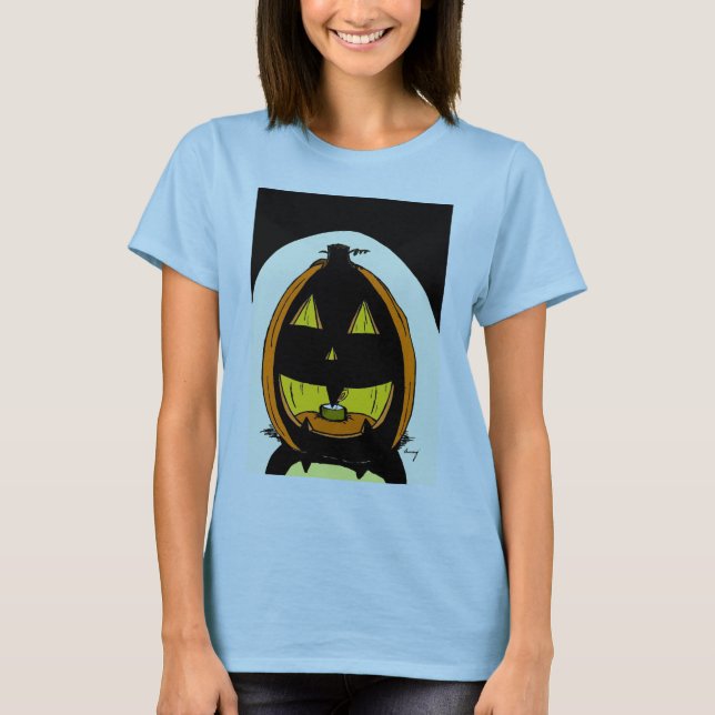 T-shirt Jack o' Lantern Femme poupée bébé (Devant)