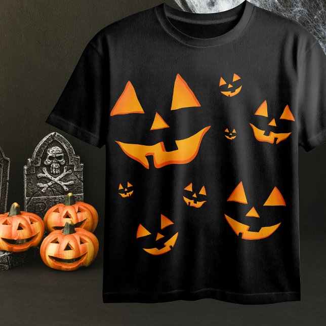 T-shirt Jack-O-Lantern ou Jack O’Lantern yeux et souriant (Créateur téléchargé)