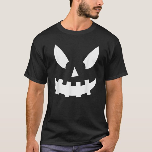 T-shirt Jack O Lantern Pumpkin Face  (Devant)