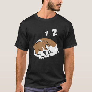 T-shirt Jack russell Pajama Terrier Tirée mignonne Dormir 