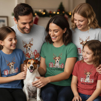 T-shirt Jack Russell Reindeer
