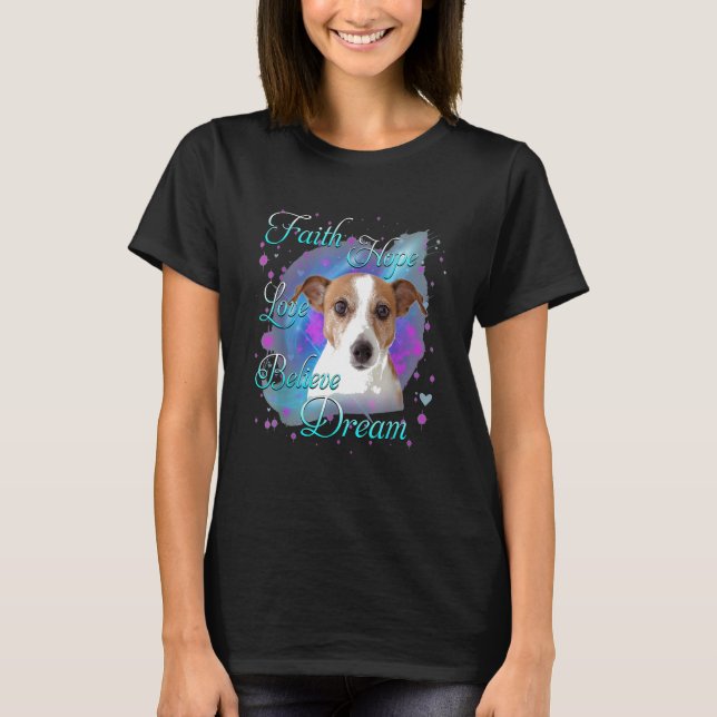 T-shirt Jack Russell Terrier Chien Dreams (Devant)