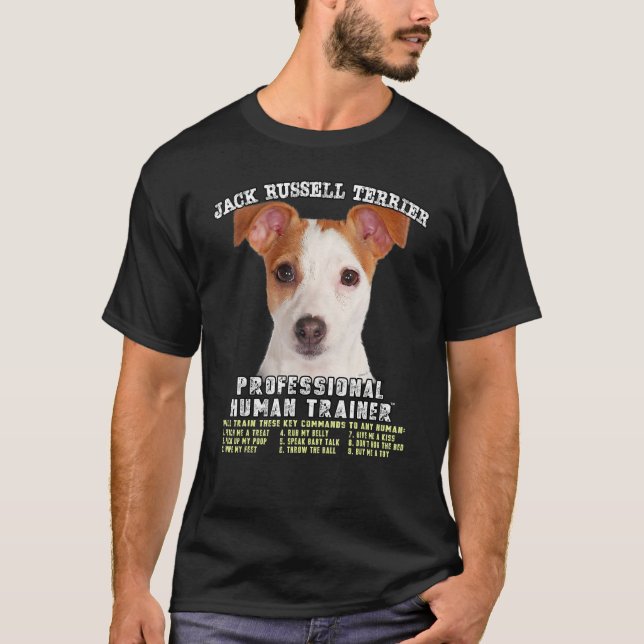 T-shirt Jack Russell Terrier Professional Human Trainer (Devant)