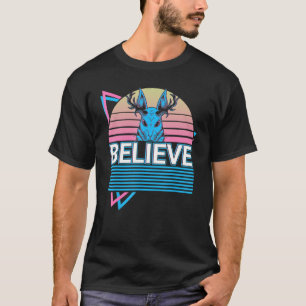 T-shirt Jackalope Rétro Cryptid Cryptozoology Croire