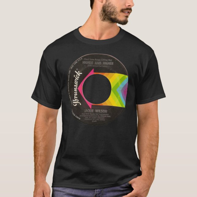 T-shirt Jackie Wilson Étiquette Supérieur Et Supérieur   (Devant)