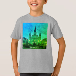 T-shirt Jackson Carré, La Nouvelle-Orléans, Basilique de l