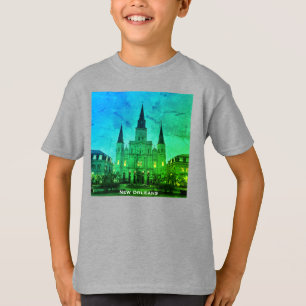 T-shirt Jackson Carré, La Nouvelle-Orléans, Basilique de l