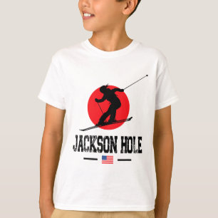 T-shirt Jackson Hole Usa Station de ski Montagnes Rocheuse