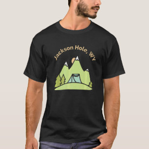 T-shirt Jackson Hole Wy Mountains Randonnée Escalade Campi